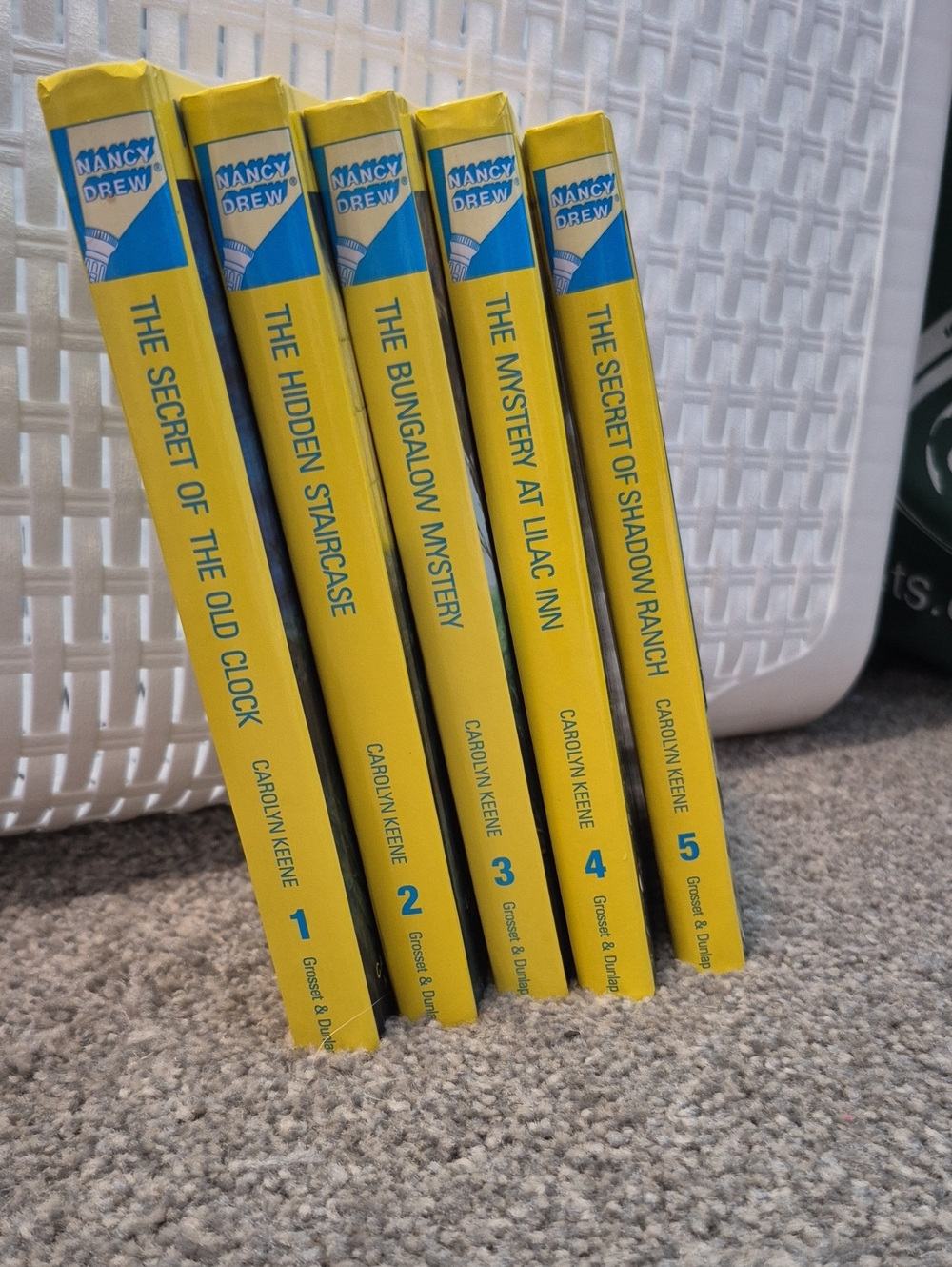 Nancy Drew Yellow Paperback Book Set (5 Books)